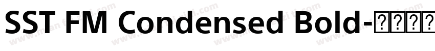 SST FM Condensed Bold字体转换